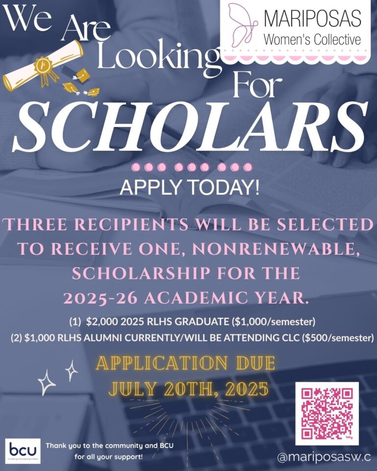 2025 Mariposas Scholarship Application is Open